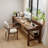Nut-brown Rectangular Solid Wood desk-521438038