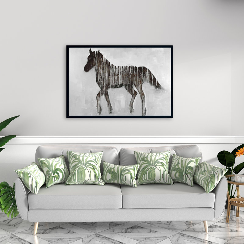 «Gambading Abstract Horse», H 24 po x l 36 po
