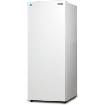 Black+decker 11 Cu. Ft. Convertible Freezer Refrigerator, Upright Freezer With Glass Shelves, Reversible Door, En In White
