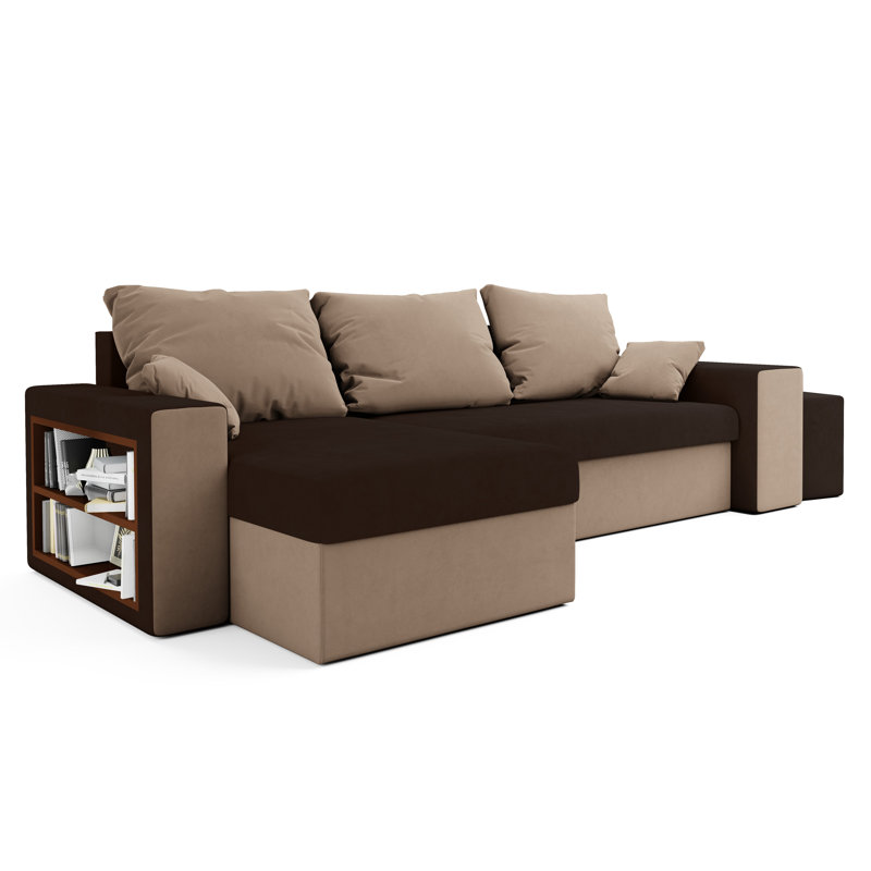 Solee 3 Seater Corner Sofa , Left -sided, Brown/Beige - Rainbow20/Rainbow05