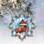 Ornements en flocons de neige en bois par Debrekht-123099920