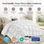 Édredon en duvet d'oie de luxe de très grande taille, housse de couette moelleuse toutes saisons avec mélange de coton, conception à plis pincés, literie de qualité hôtelière-133225721-133225722