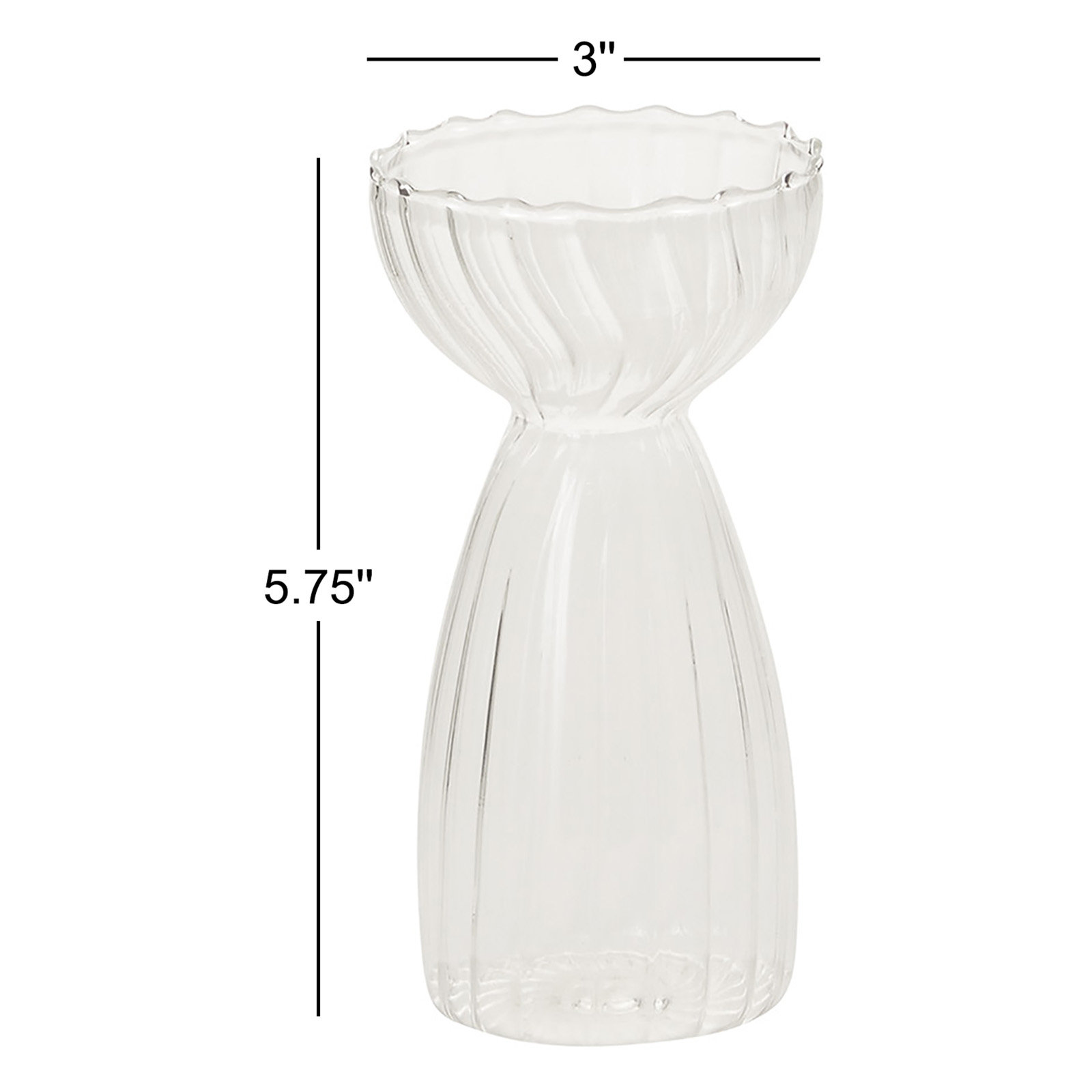 Amaya 5.75'' Handmade Glass Table Vase
