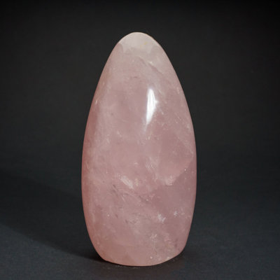 Forme de quartz rose poli du Brésil (3,3 lb)