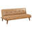 Saddle Brown Upholstered Convertible Sofa Bed