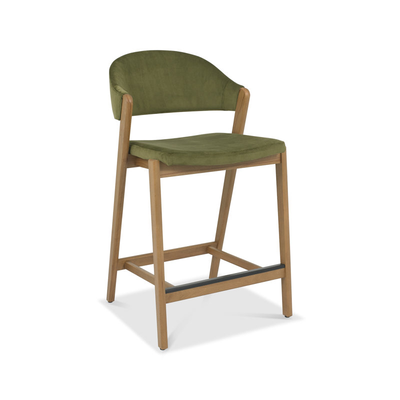 Counter Stool, Velvet, Cedar