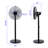 49.5 In. Oscillating Adjustable 12-Levels Speed Black Pedestal Fan With Remote Control And Timer