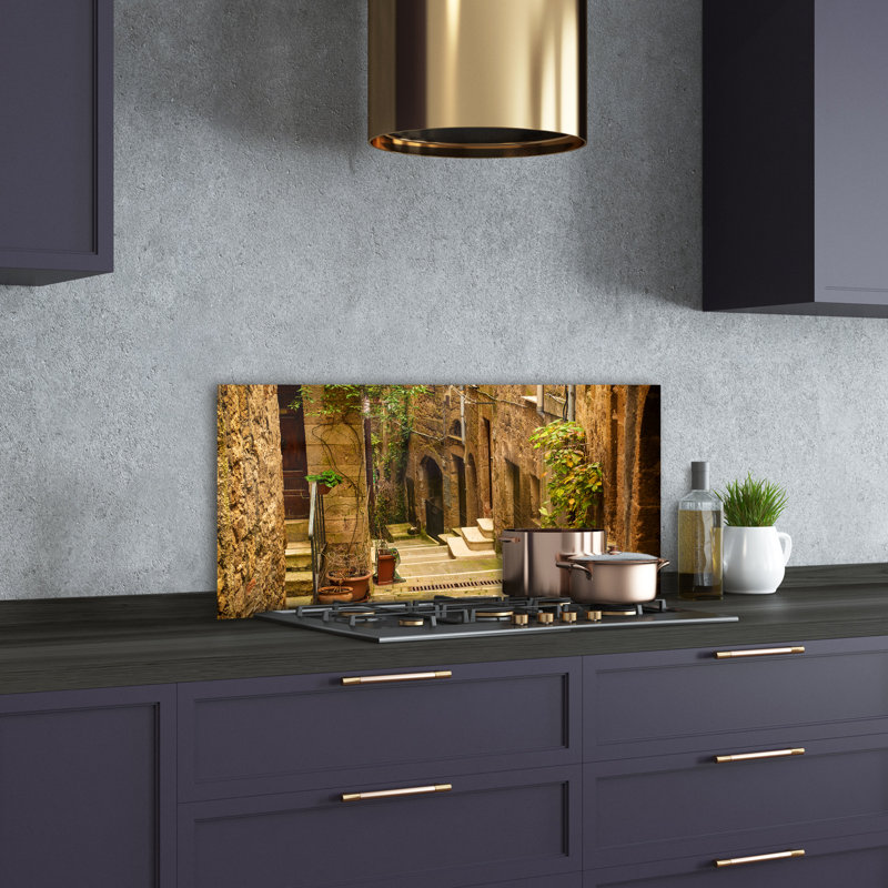 50cm W x 100cm L Glass Peel and Stick Panel