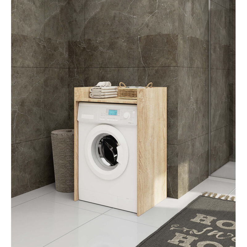 Laz-Son Freestanding Bathroom Cabinet, Natural