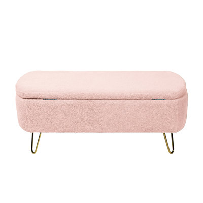 Faux Fur Upholstered Bench