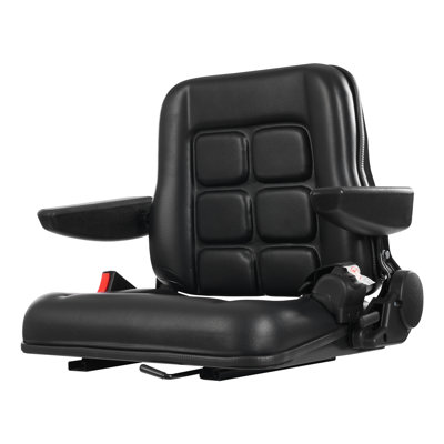 Executive Forklift Seat with Safety Belt and Armrest