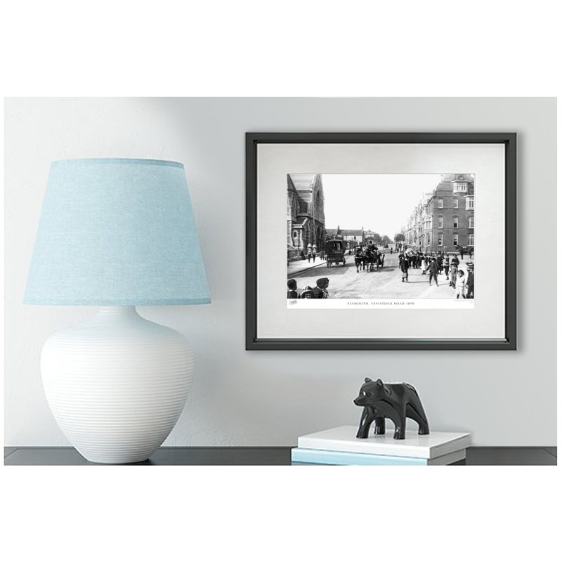 Plymouth, Tavistock Road 1890 by Francis Frith - Single Picture Frame Print, 40cm H x 50cm W x 2.3cm D