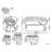 MARATEA/CESENATICO 4 - Person Garden Lounge Set with Cushions