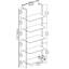 Bibliothèque échelle en métal Flythe H 70,9 "x l 23,6"-1266254479