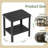 17"h Side Table With Shelves