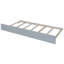 Lit de jour gris simple avec couchette et garde-corps - Polyvalent et pratique Maximisez votre espace