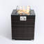 Table de chauffage au propane de 28 pouces - PE, foyer de jardin en carreaux de céramique brun foncé, puissance thermique de 40000BTU