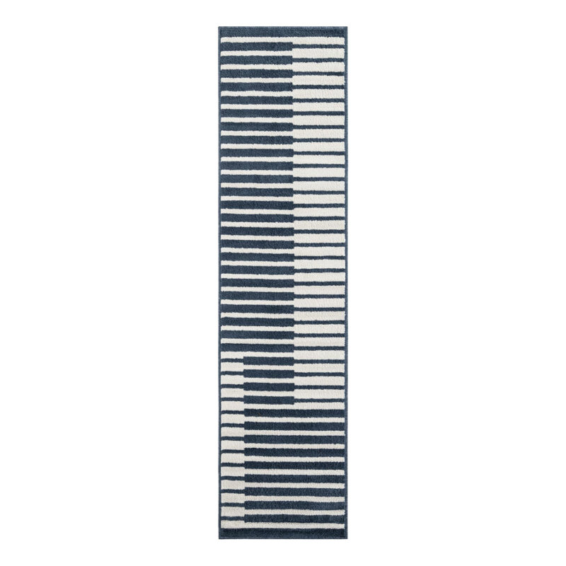 Ivy Bronx Namsen Nathanyl Rug Blue, Runner 2' x 8'