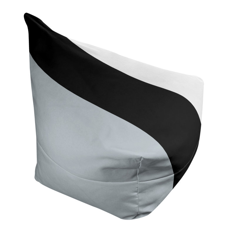Fauteuil à billes Washington, Argent / noir / blanc, 42 po x 38 po x 2 po
