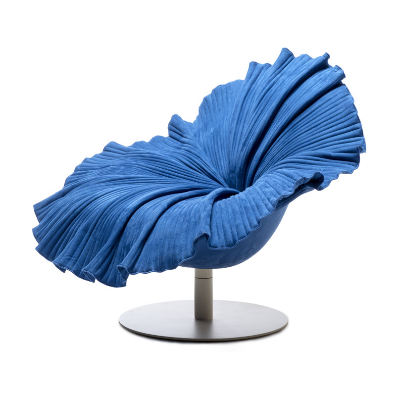 Bloom Chair, Cobalt Blue, White