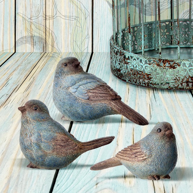 Figurine oiseau en résine