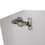 Meuble-lavabo à fermeture en douceur avec lavabo et support de rangement, 16 po pour petite salle de bain-125514862