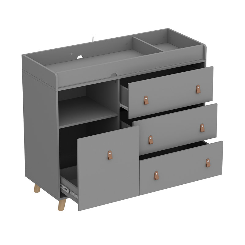 Commode à langer Kymani, Gris
