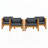 Outdoor Acacia Wood Club Wooden Armchair-99271284