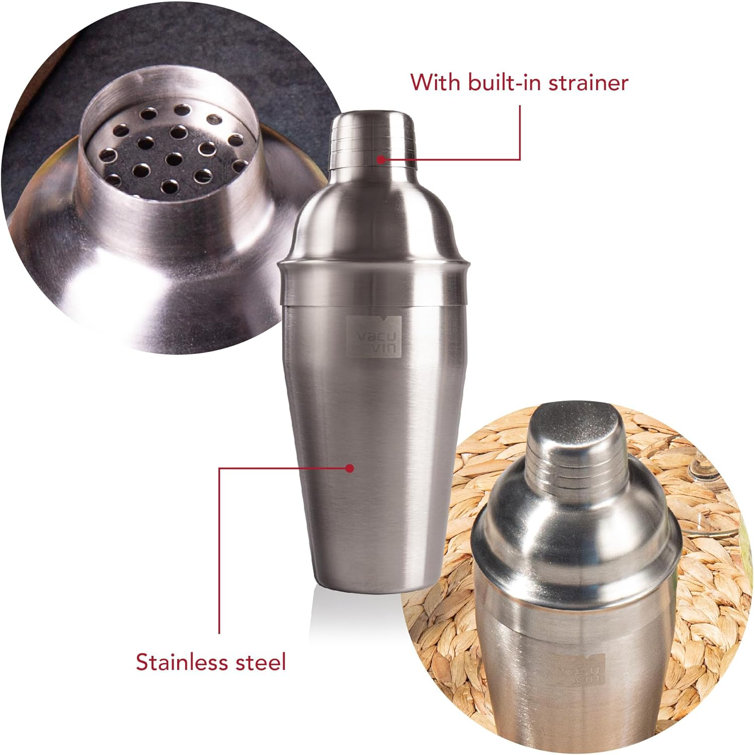 Cocktail Shaker Stainless Steel - Vacu Vin