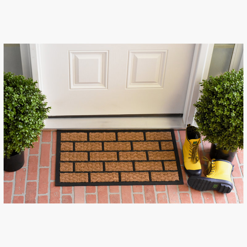 Arkhurst Non-Slip Geometric Outdoor Doormat