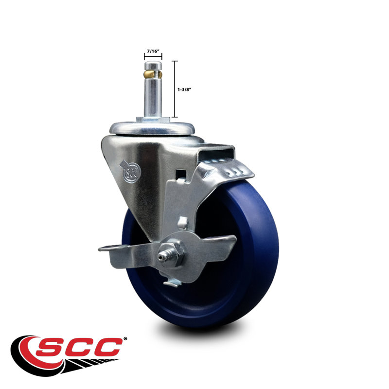 Solid Swivel Grip Ring Stem Caster