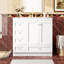 Meuble-lavabo et lavabo de rangement, style Shaker en MDF de 36 pouces pour les petites salles de bain