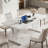 70.9" Rectangular Dining Table – Faux Marble Top, Seats 6-8, Strong Metal Frame-272529167