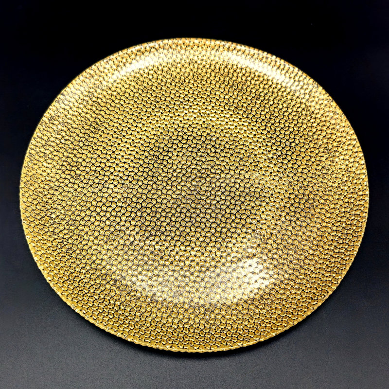 Assiette plate Ocer, Or