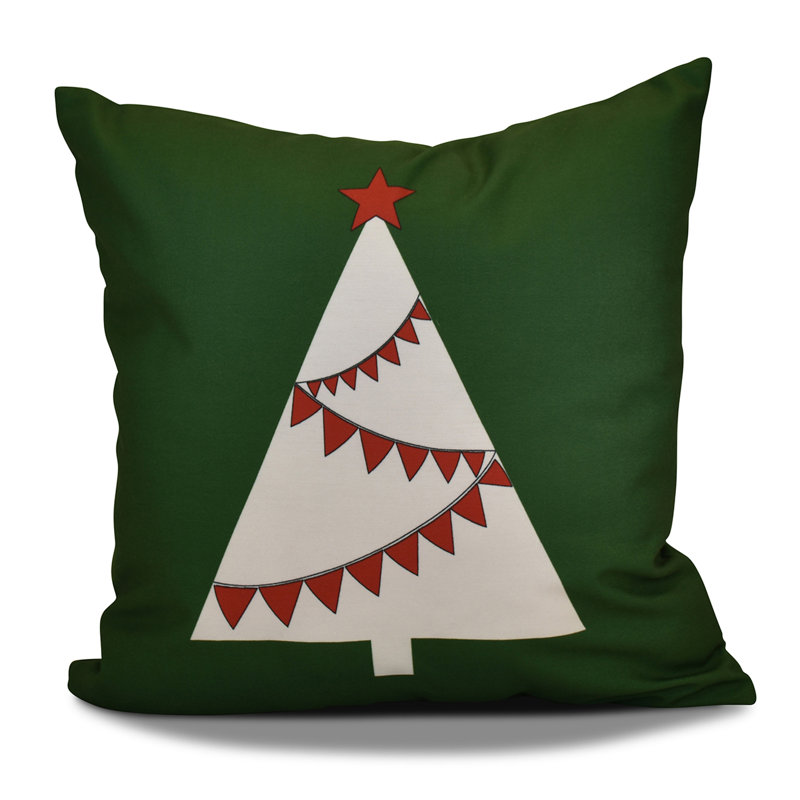 Jump For Joy Reversible Throw Pillow, 20" H x 20" W, Green