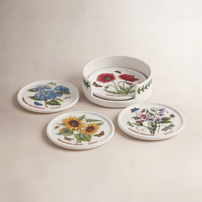Botanic Garden Coaster Set with Holder