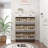 Large Space Shoe Storage With 3 Rotating Drawers, White + Brown, Organizes Your Collection Classical Cabinet 2 Fits Every Family Style