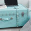 Coffre Texture Brand - Autruche turquoise éclatante-630523116
