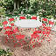 Table 11 pièces pliable en demi-table-111836000-111836002