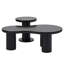 Ensemble de 2 tables basses gigognes avec petite table d'appoint ronde-1388651717