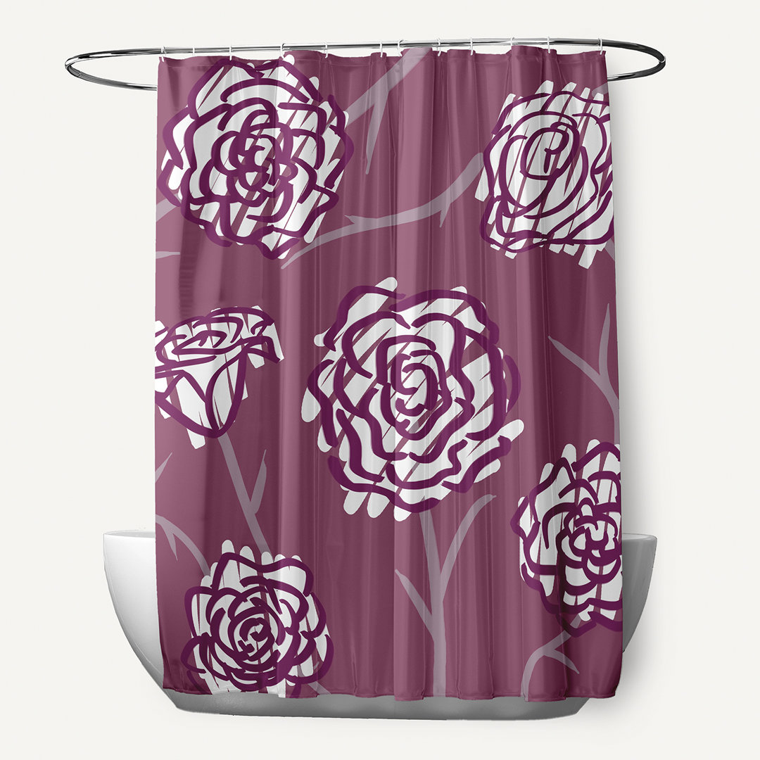 Slezak Floral Shower Curtain Lark Manor™ 