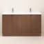 Meuble-lavabo autoportant 59 po avec double lavabo en acrylique renforcé Monterey-1408005795-1401876237