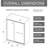 60 In X 72 Pivot Shower Door, 1/4 Inch Tempered Glass With Certification, Black Finish, Reversible Mounting, Telescopic Guide Adjustment W H Clear Glass, Aluminum Frame, Installation, Corrosion -