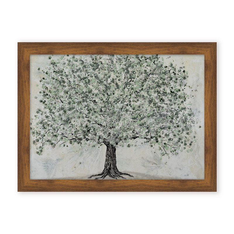 Nature Inspired "Radiant Renewal" Canvas Wall Art By , 12" H x 16" W, Framed Matted Print, Black