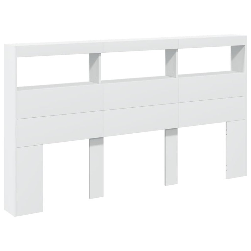 Cedria Headboard, White, Super King - 180 x 200 cm