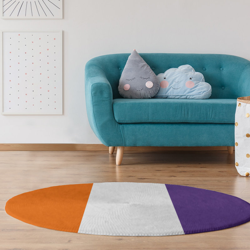 Chenille Indoor Rug, Round 5'