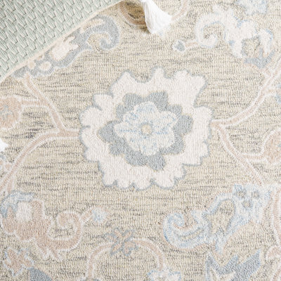 Ebony Hand Tufted Wool Pile Oriental Rug