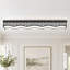 1-Light 45.28" Black LED Dimmable Flush Mount