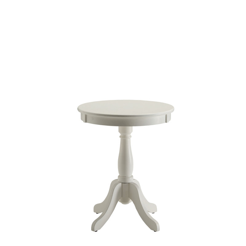 Alger White Finish Accent Table
