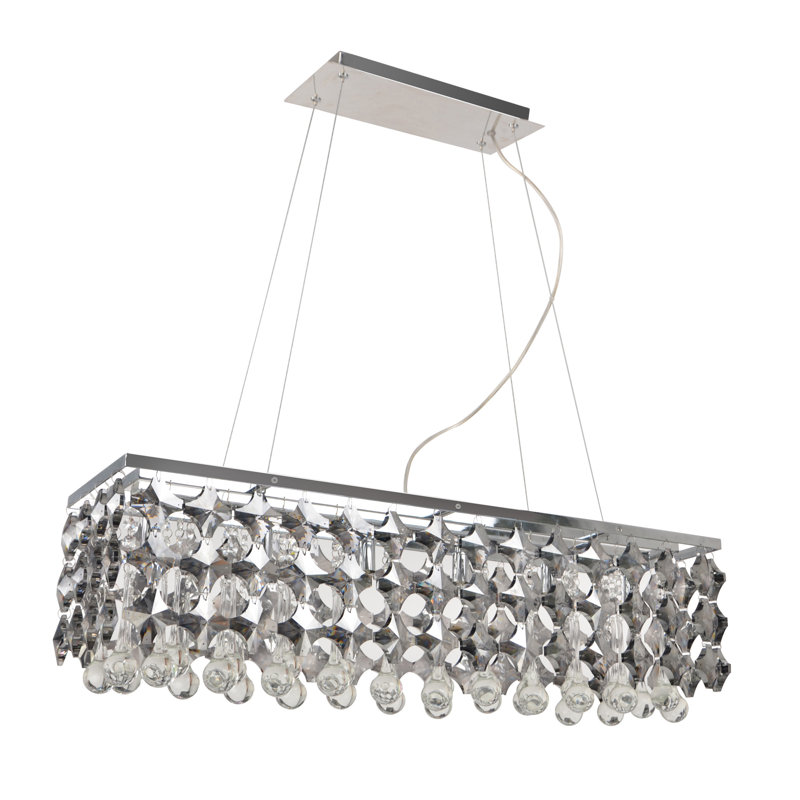 Lustree en cristal 6 lumières Ayla